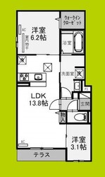 Clashist平野西Eastの物件間取画像